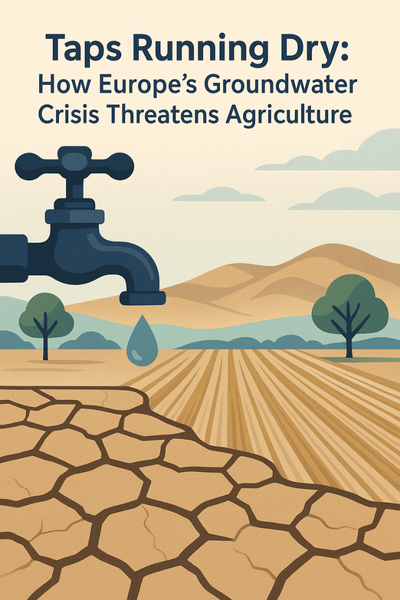 Taps Running Dry: How Europe’s Groundwater Crisis Threatens Agriculture